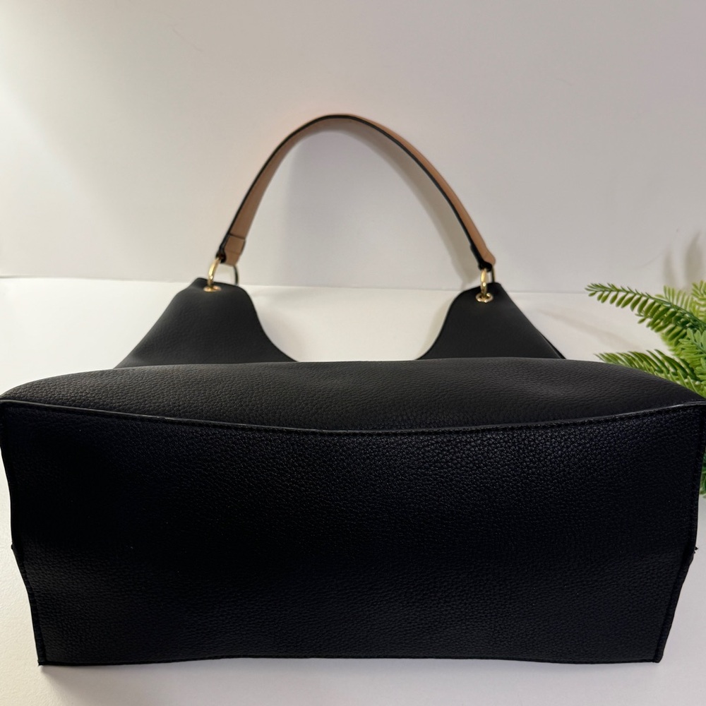GIANNI BINI Beautiful Black Brown Hobo Shoulder Handbag - Picture 15 of 16